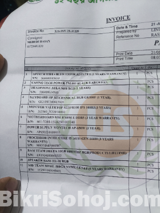 intel i5 14th gen 14400 Gaming Pc